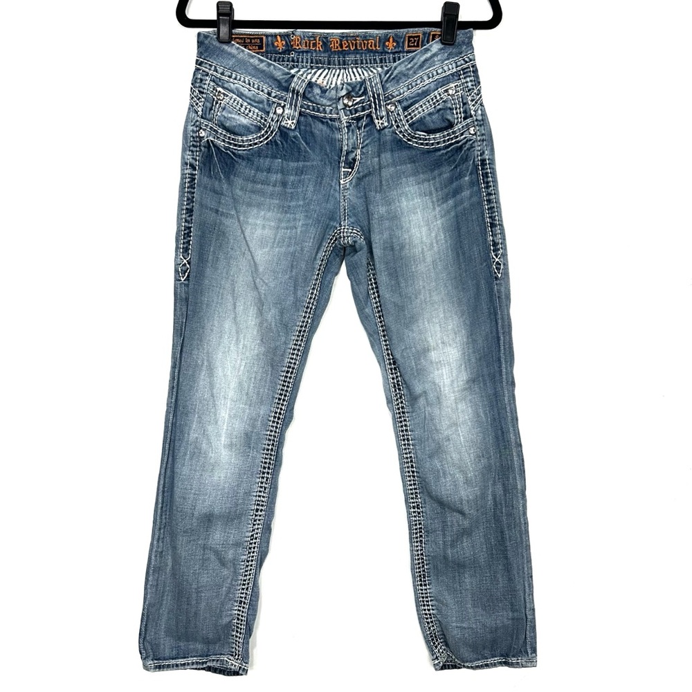 ROCK REVIVAL Scarlett easy crop jeans U5